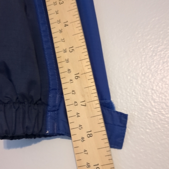 L.L. Bean Jacket Kids Size 8 Blue Hooded Pockets Preppy Logo Outdoor Windbreaker - Picture 8 of 10